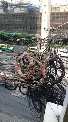 バンコクの電線