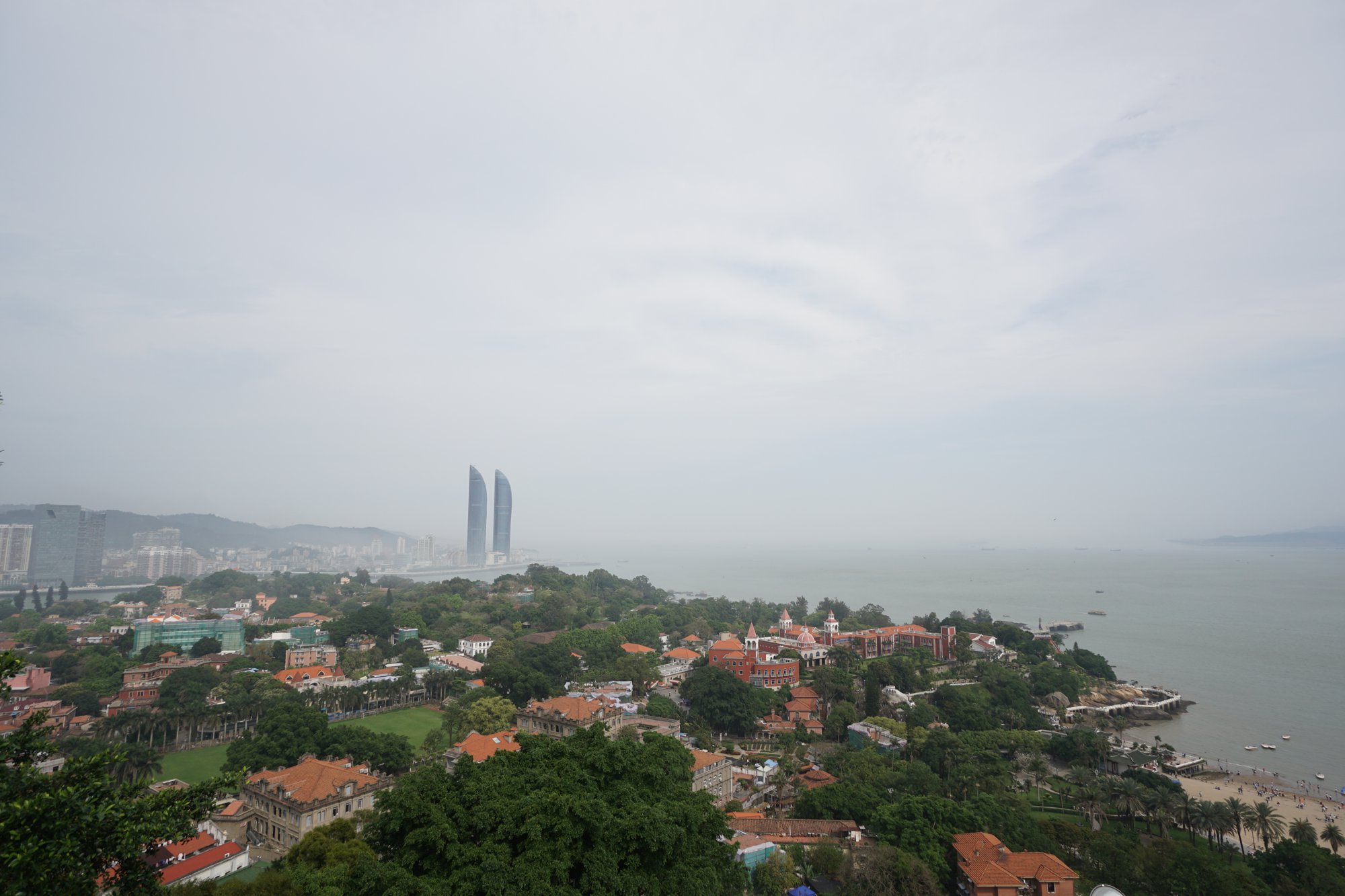 コロンス島からの厦門