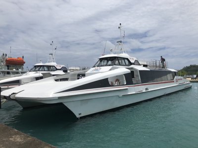 ボラボラ島空港のフェリー