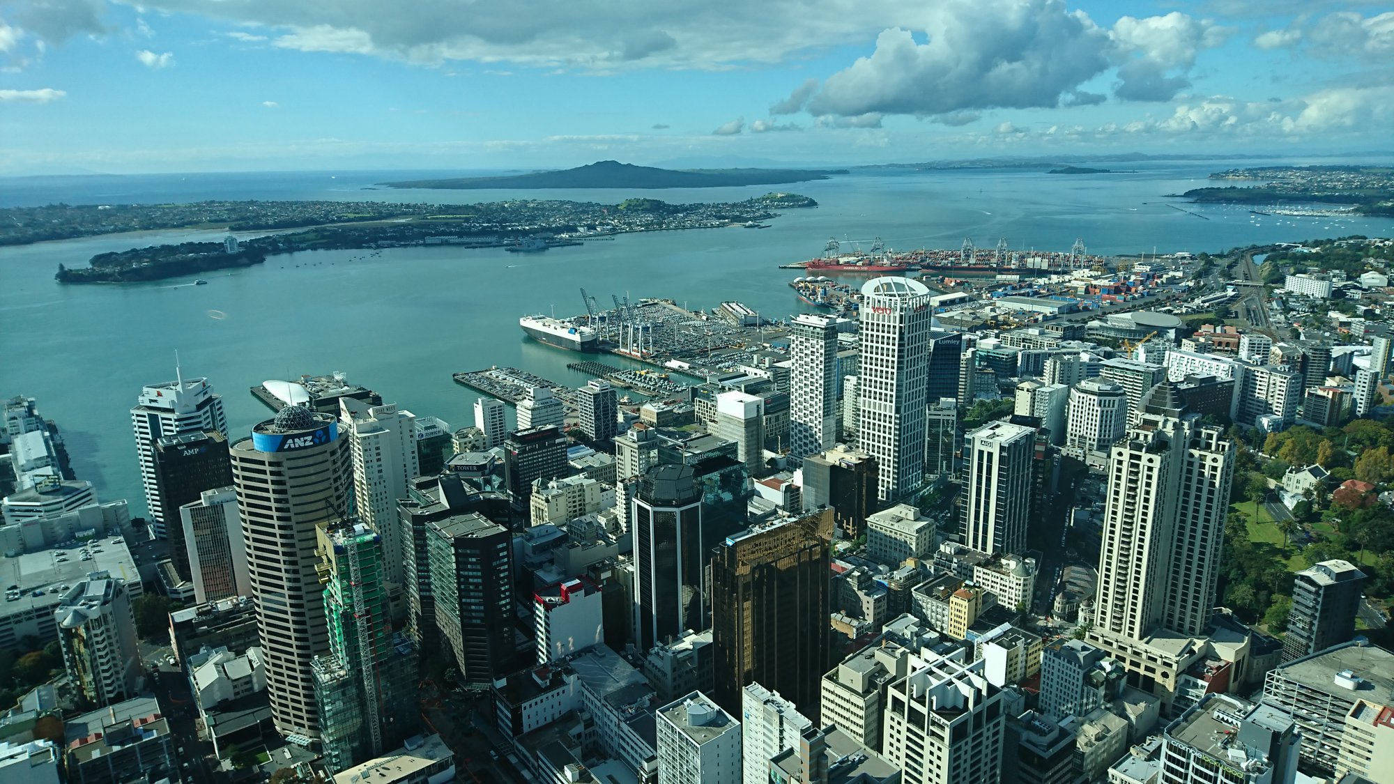 オークランドのタワーからの眺め